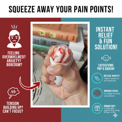 Stress Relief Skull Zqueezer